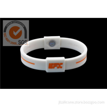 Sport Colorful Silicone Powerful Wrist Brand In Colorful Printed 